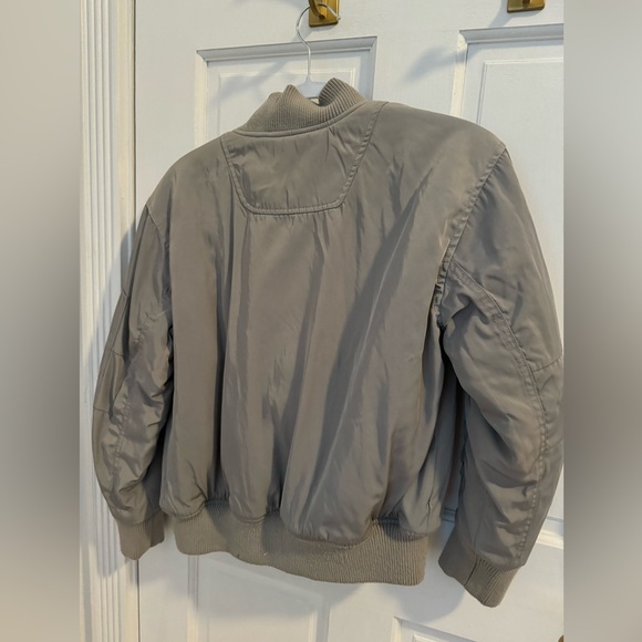 ASOS Grey Bomber Jacket in size 6 - Picture 3 of 5